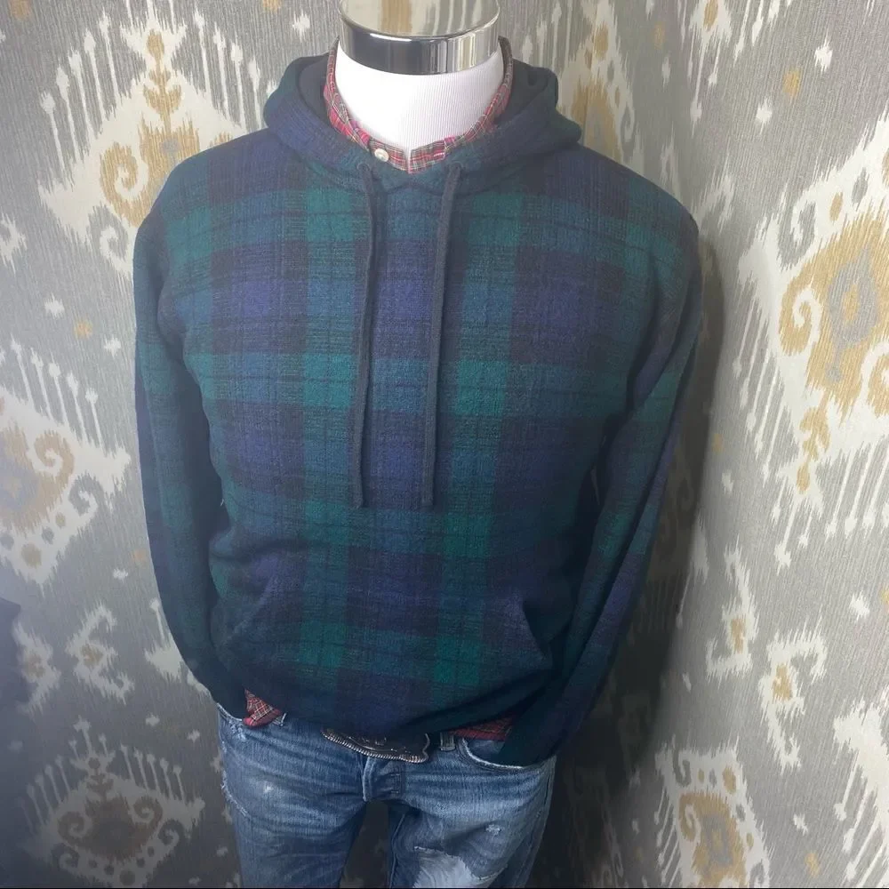 Polo Ralph Lauren Black-Watch Lambswool L/S Knit Hoodie Sweater